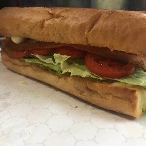 BLT Sub, bacon, lettuce, tomato